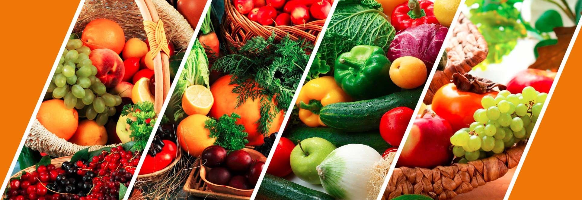 Frutas e vegetais frescos